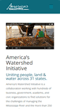 Mobile Screenshot of americaswatershed.org