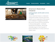 Tablet Screenshot of americaswatershed.org